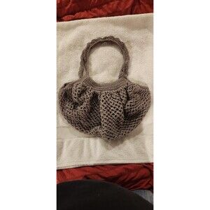 Grey mesh market bag